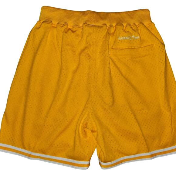 NWT Mitchell and Ness Men's Size Medium Small Town Yellow Shorts - Picture 3 of 3